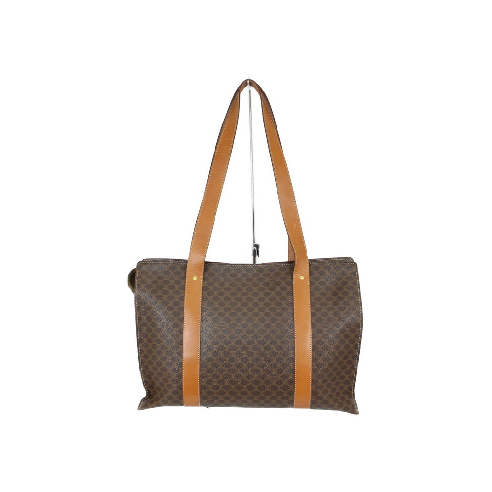Celine Leather Fits Tote Macadam Brown Bag Camel Tan Classic
